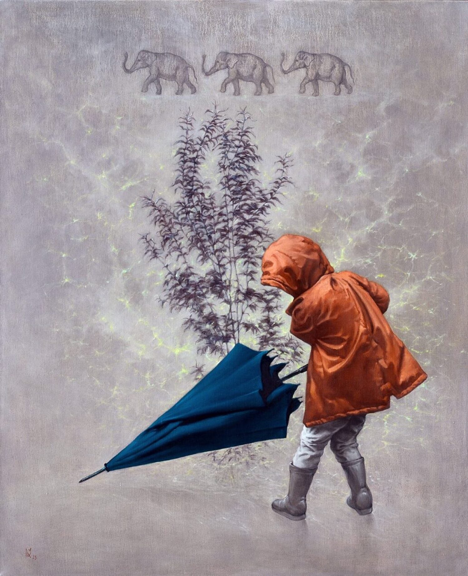 Big father's umbrella