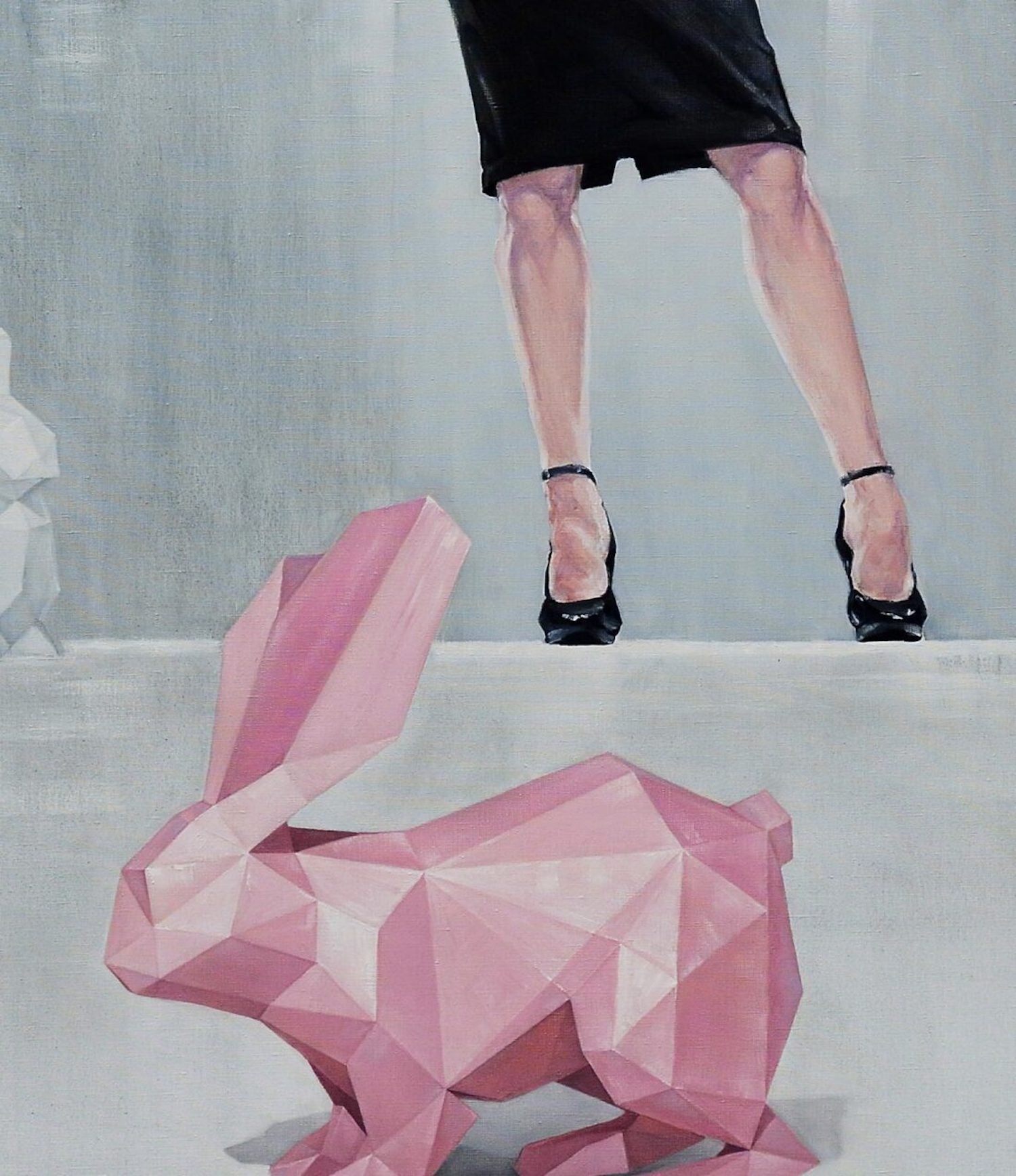 Pink Paper Rabbit